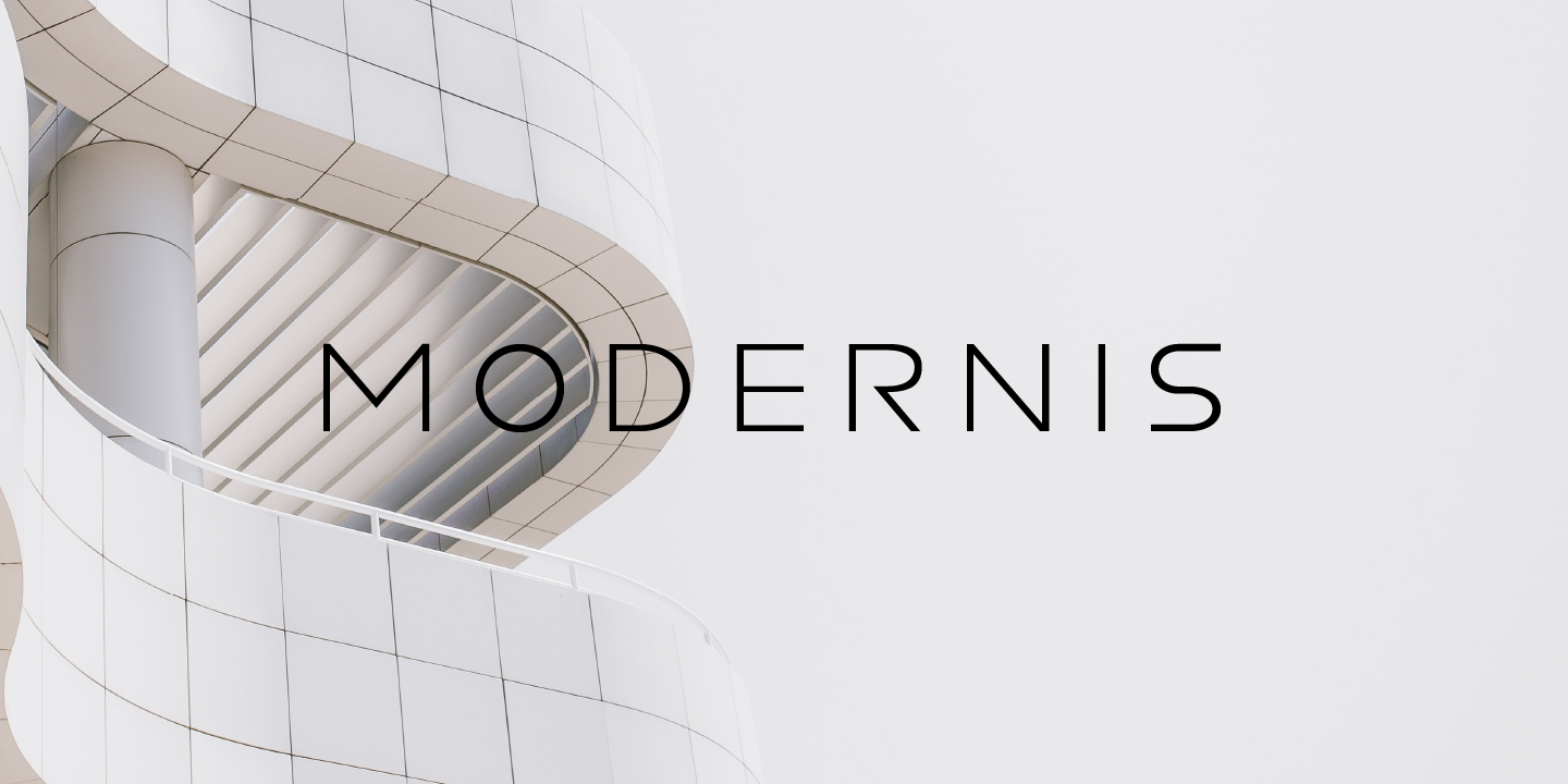 FONT PREVIEW MODERNIS-13