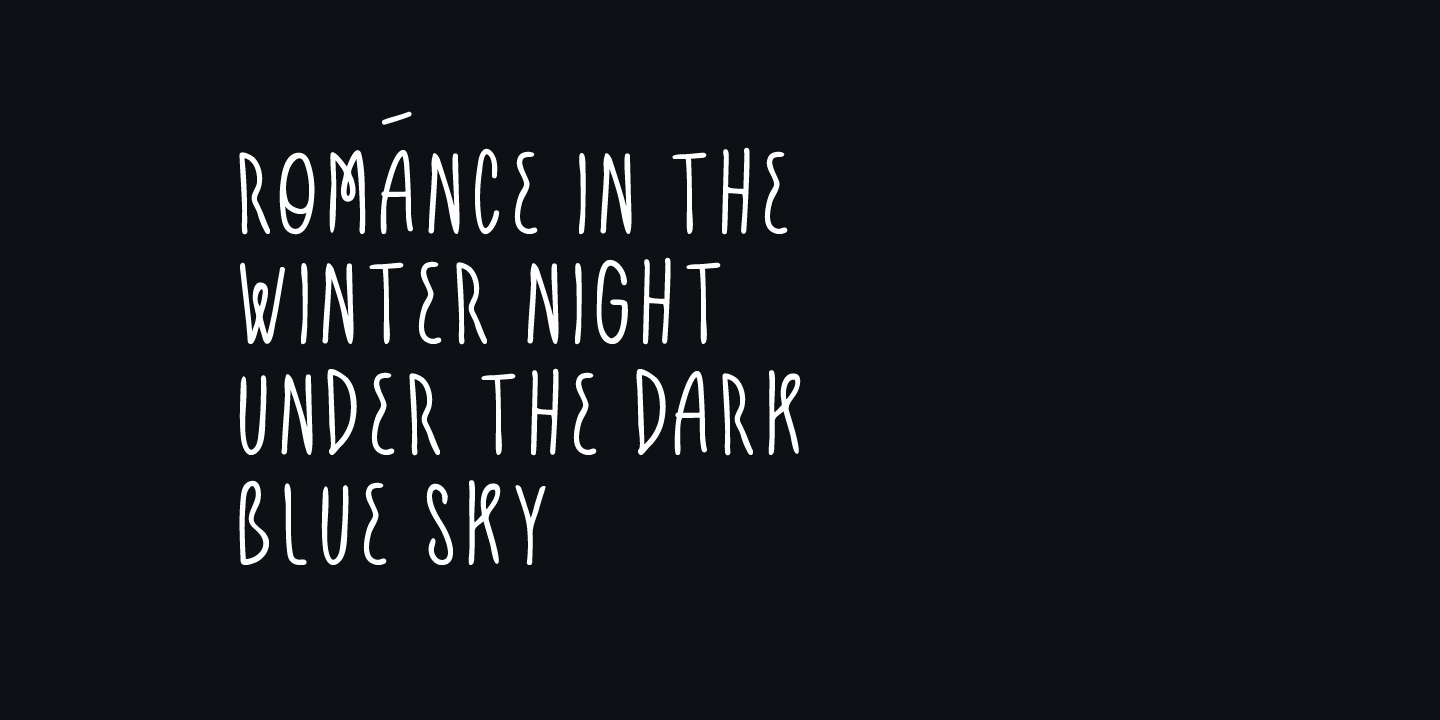 FONT PREVIEW MBF SILVERY NIGHT-14