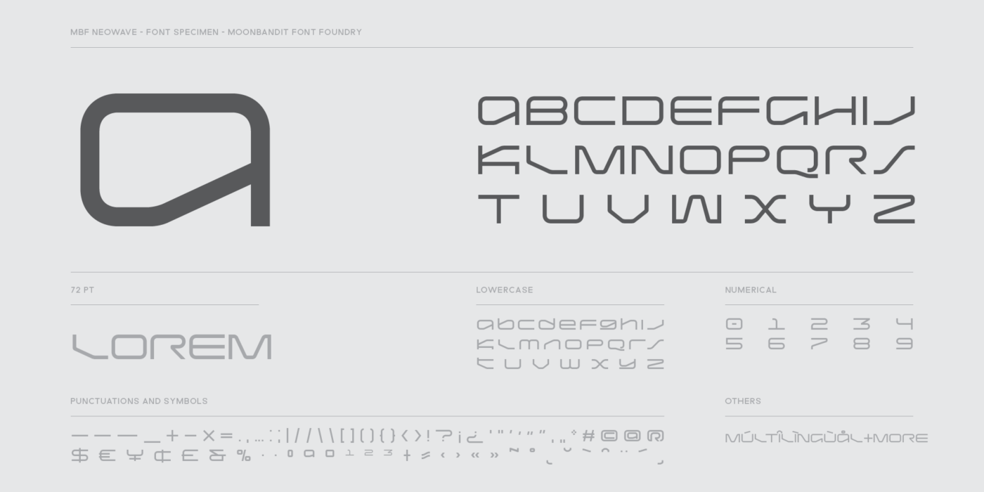 Neo Futuristic Collection - Moonbandit Font Foundry - $46 Font bundles