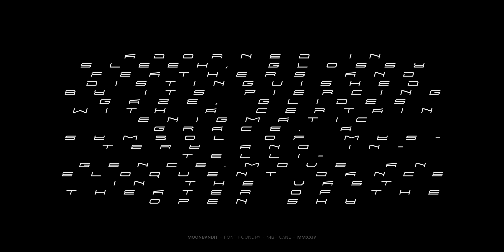 FONT PREVIEW MBF CANE_12