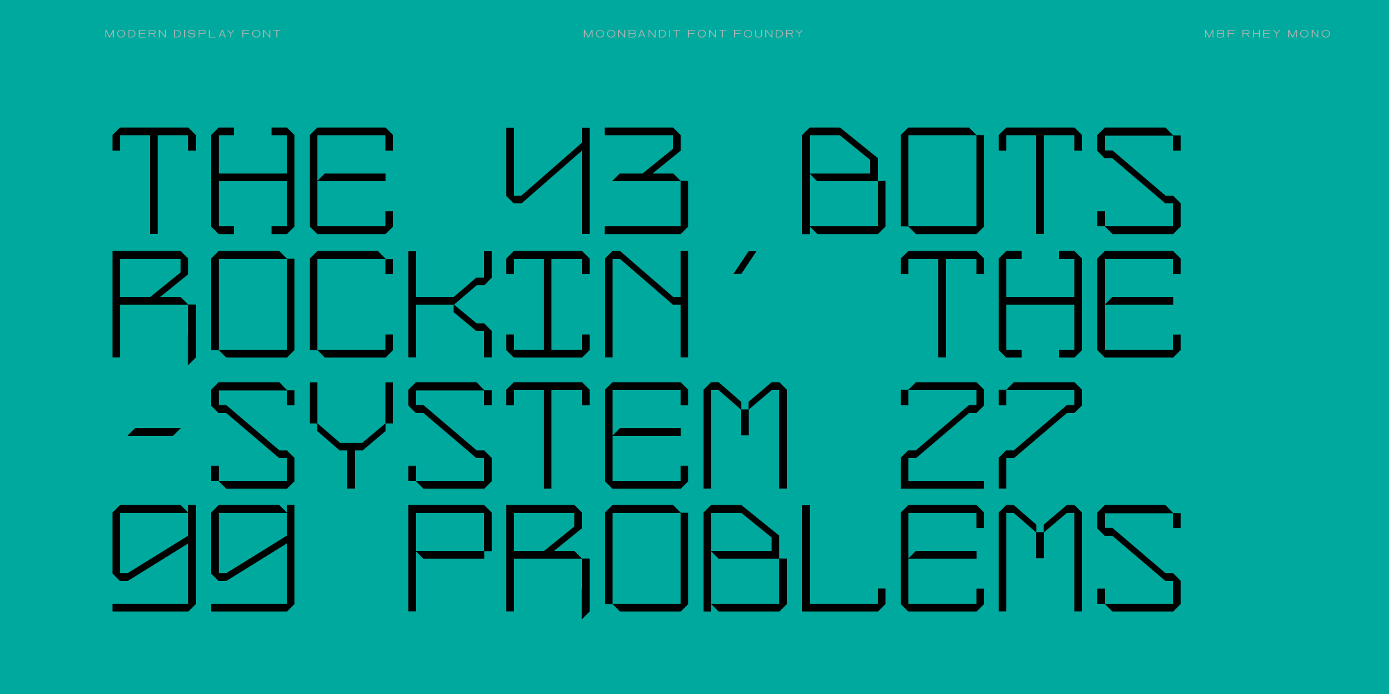 FONT PREVIEW RHEY MONO_15