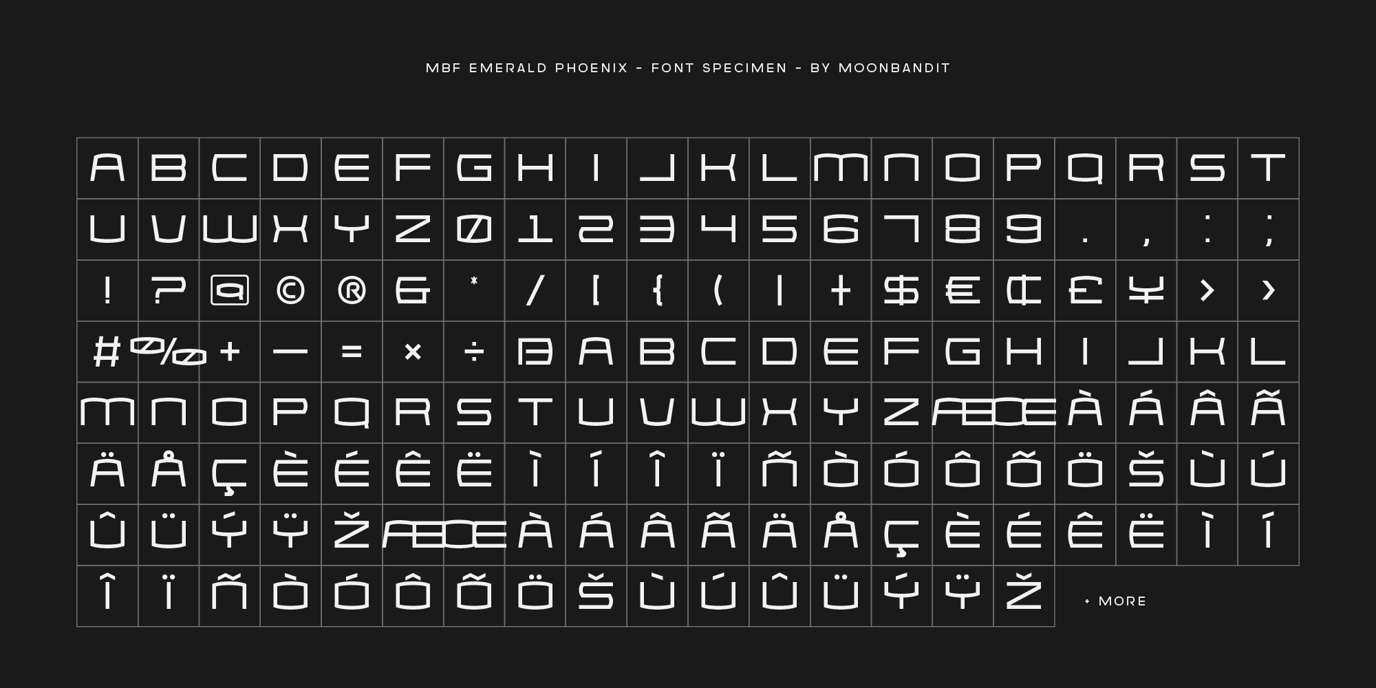 FONT PREVIEW EMERALD PHOENIX_13